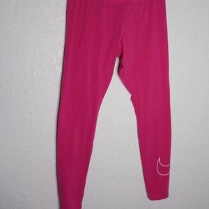 Nike Pink Check Medium Legging Pants Workout M